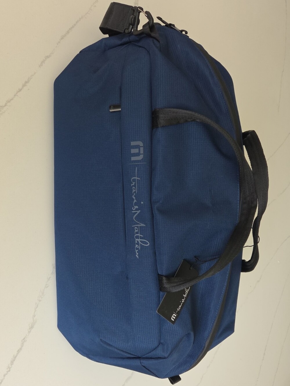 Travis Mathew Lateral Duffel Weekender Bag, Navy